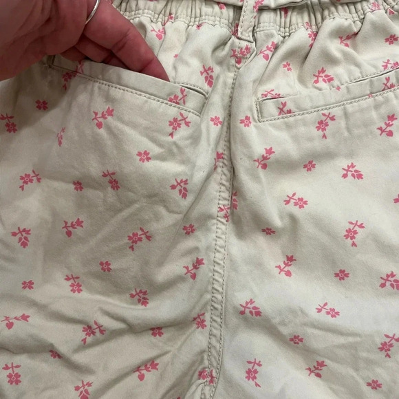 Gap Kids Pink Floral Printed Pull-on Tie Waist Shorts - Picture 8 of 9